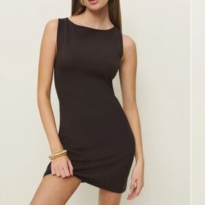 ReformationNataly Stretch Cotton-blend Minidress
